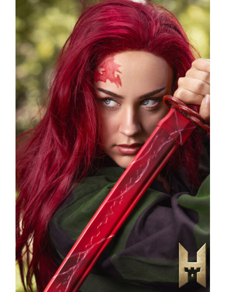 Katana Ryugan per LARP modello Ruby