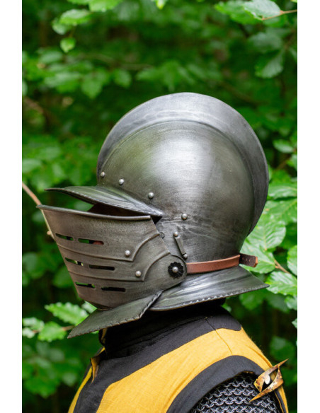 Casco Borgoñota con visiera in...