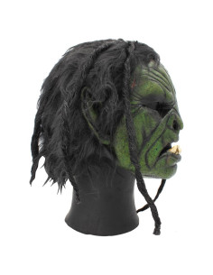 Maschera da orco con capelli