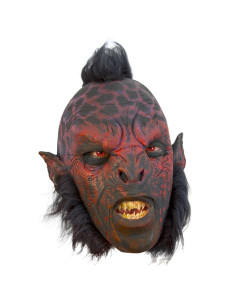 Maschera da orco carnoso con capelli