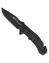 Coltello tattico di salvataggio K25 manico in alluminio nero