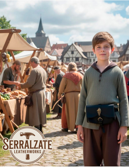 Borsa medievale design lupo modello...