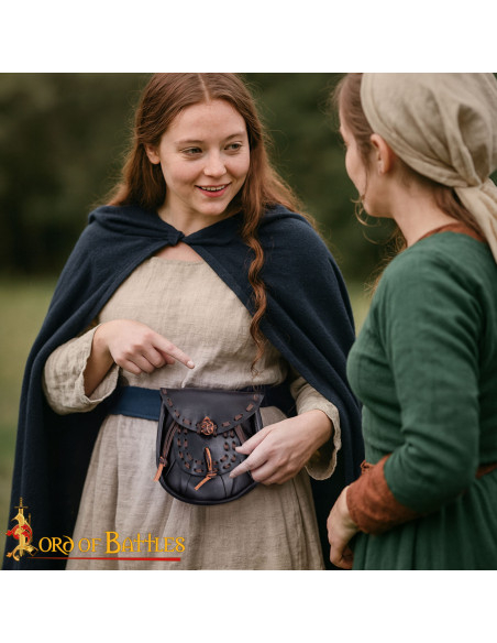 Marsupio medievale in pelle con...