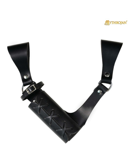 Tahalí grande in pelle nera...