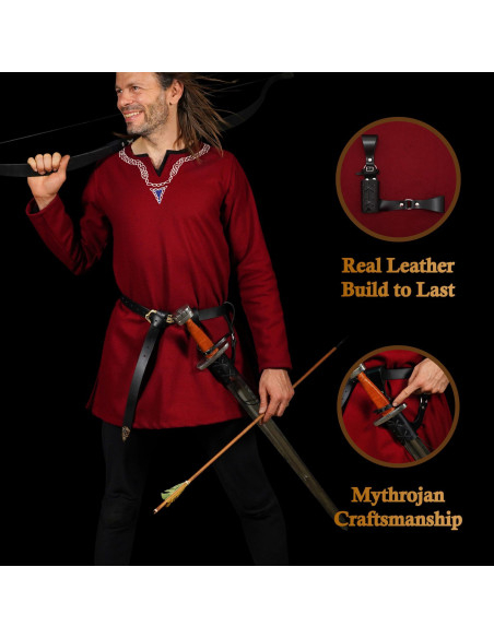 Piccolo portacintura in pelle nera...