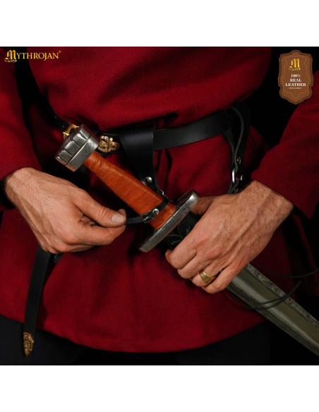 Piccolo portacintura in pelle nera...