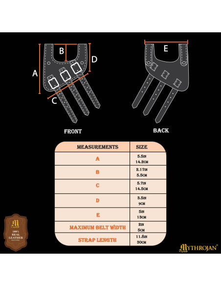 Tahalí rinascimentale in cuoio...