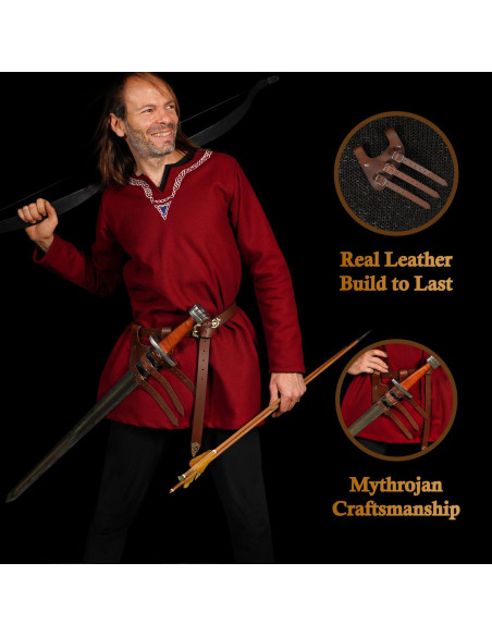 Tahalí rinascimentale in cuoio...