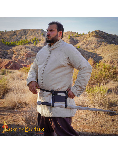 Tahalí medieval regolabile in pelle,...