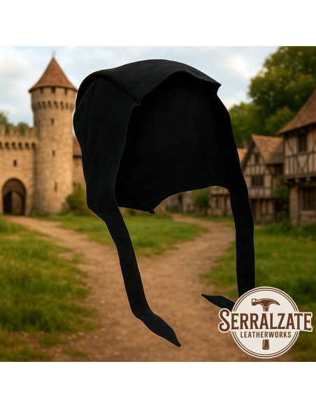 Capelina medievale in pelle modello...