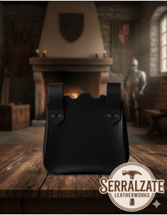 Borsa medievale per cintura Ferocia - Nera 2