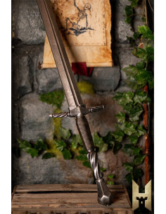 Spada Imperiale corta finitura acciaio per LARP (102 cm.) 2