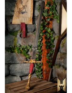 Spada Imperiale lunga finitura dorata per LARP (120 cm.)