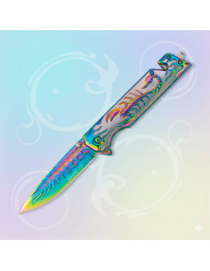 Coltello di salvataggio Albainox modello Rainbow Scorpione