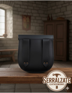 Borsa medievale per cintura modello Cándido, colore nero 2