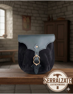 Borsa medievale per cintura modello Cándido, colore nero