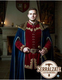 Cintura medieval in pelle modello Matteo, Marrone 2