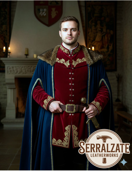 Cintura medieval in pelle modello...