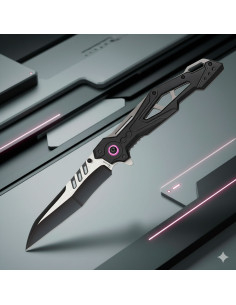 Coltello tattico Albainox con finitura nera spazzolata... 2