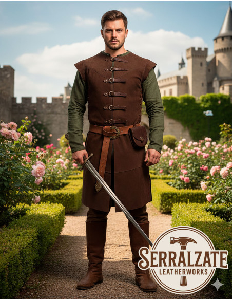 Tunika medievale Baldomero - Marrone Tunika medievale Baldomero - Marrone