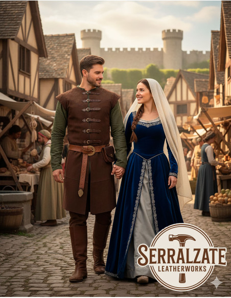 Tunika medievale Baldomero - Marrone Tunika medievale Baldomero - Marrone