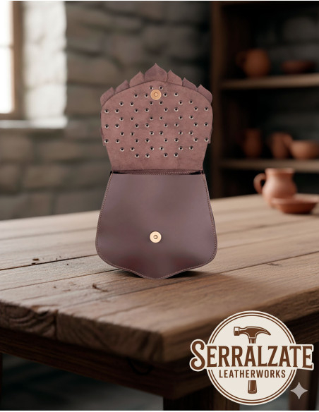 Borsa medievale in pelle squame di...