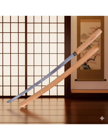 Shirasaya decorativa, lama in acciaio...