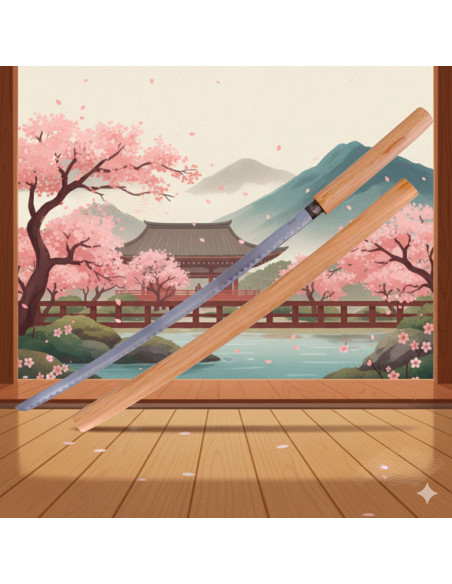 Shirasaya decorativa, lama in acciaio...