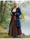 Cappotto medievale pirata modello Capitano Chad, colore blu