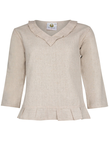 Blusa medieval in cotone modello...
