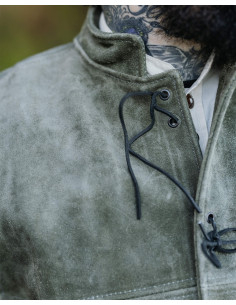 Gilet medievale in pelle scamosciata modello Laertes,... 2