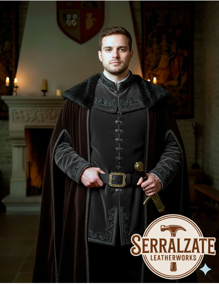 Cintura medieval in pelle modello...