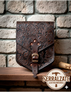 Borsa medievale per cintura sbalzata Robert, colore...
