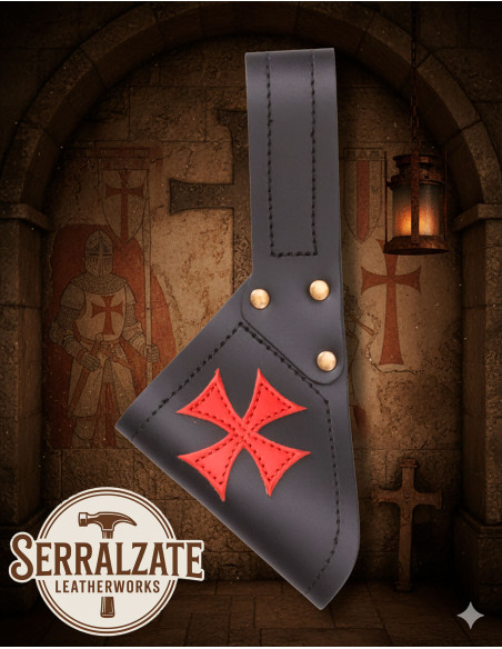 Tahalí medieval in cuoio per spade...