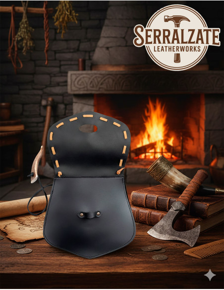 Borsa vichinga con corno di... Borsa vichinga con corno di...