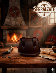 Borsa vichinga con corno di Gjallarhorn per cintura,... 2