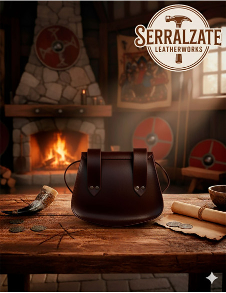 Borsa vichinga con corno di...