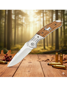 Navaja da caccia Albainox modello cervo, lama 8,5 cm.