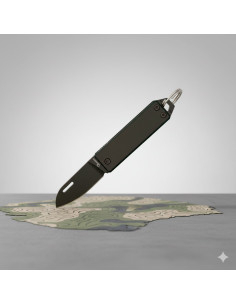 Navaja portachiavi Albainox, lama nera (4,3 cm).