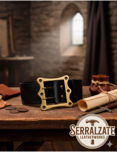 Cintura medievale larga Ivo - Nero