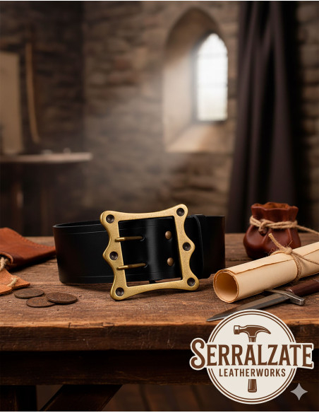 Cintura medievale larga Ivo - Nero