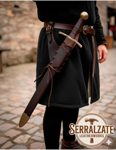 Tahalì porta spade Badulf regolabile - Marrone scuro 2