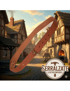 Cintura medievale Carolus serpente - Marrone 2
