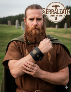 Bracciale con nodi celtici regolabile, 1 pezzo. Nero 2