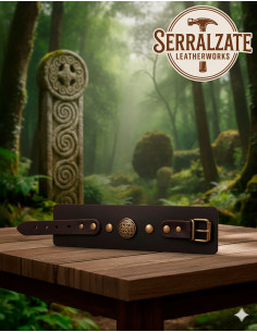 Bracciale con nodi celtici regolabile, 1 pezzo. Marrone... 2