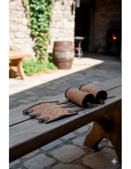 Bracciali medievali Suffolk - Marroni