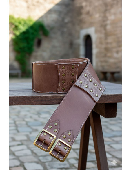 Cintura Medieval Lombarda - Marrone