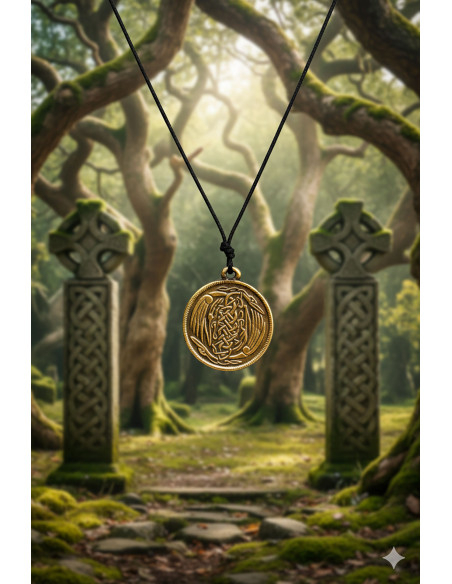 Ciondolo ali celtiche - dorato