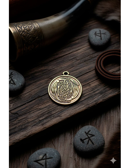 Ciondolo ali celtiche - dorato