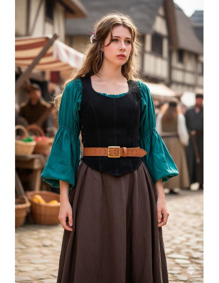 Corpetto medievale in pelle modello...